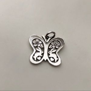 RETIRED James Avery Butterfly Rabbit Flower Charm